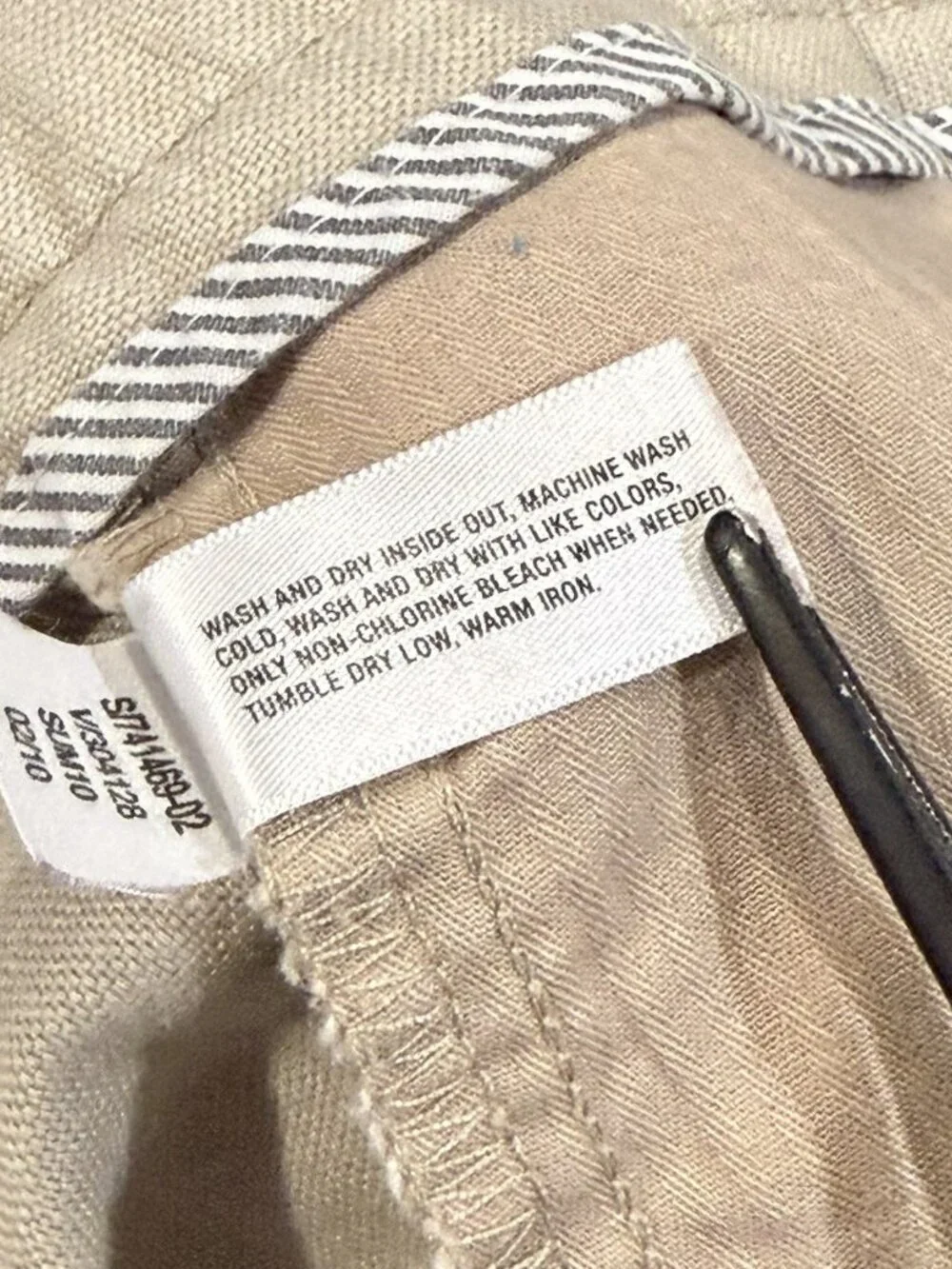 Gap Y2K Womens Size 12 Linen Blend Beige 3